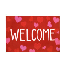 Valentijnshart deurmat 40x60cm Polyester