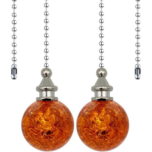 Crystal Ceiling Fan Pull Chain 21" 2 pcs