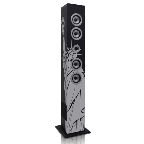 Bluetooth-Turmlautsprecher, USB/SD/AUX, FM-Radio, LCD-Bildschirm 2