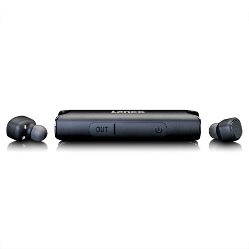 Wasserdichtes Bluetooth-In-Ear-Headset mit Dockingstation, Schwarz 1
