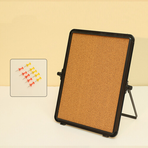 Desktop-Pinnwand aus Holz, Kork-Pinnwand,-Kork-Whiteboard-Split 1