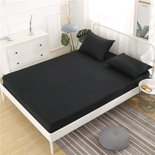 Housse de matelas imperméable unie, lavable en machine, 1 pièce 2