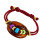 Verstelbare varkensneus kralen armband statement-Donkerbruin 1