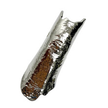Artistic Open End Ring with Intricate Wrinkled Pattern-Silver