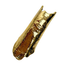 Stylish Open Band Ring Protective Finger Ring For Men-Gold