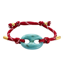Tiernasen-Armband, handgefertigter-Rot