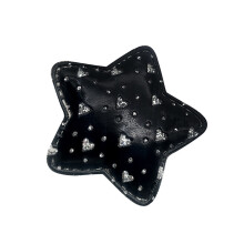 Elegant Star Pattern Rhinestones Embellished Headphone-Black