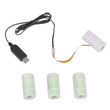USB-zu-6-V-LR14-C-Batterie-Eliminatoren,-Schwarz 1 Meter