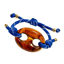 Animal Nose Bracelet Handmade Rope Wrist Chain Jewelry for-Blue
