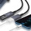 USB-auf-Typ-C/USB-Kabel, das-2 Typ-C-Buchse mit geradem Kopf 3