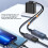 USB-auf-Typ-C/USB-Kabel, das-2 Typ-C-Buchse mit geradem Kopf 7