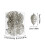 Pinecone Ornaments Rustic Brown 8pcs Shatterproof Plastic 3