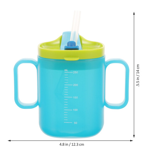 Silikonebæger til voksne, 200 ml, med låg og sugerør 1