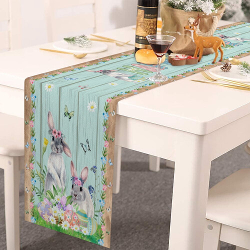 Påskbordlöpare kanindesign 33x180 cm 1