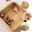Japanese square cutlery set elegant 4-piece 2