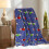 Christmas blanket blue double-sided velvet throw 6