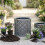 Strata 2 Small Round Lazio Planter Grey Lattice Plastic 32cm 5