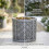 Strata 2 Small Round Lazio Planter Grey Lattice Plastic 32cm 6