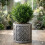 Strata 2 Small Round Lazio Planter Grey Lattice Plastic 32cm 9