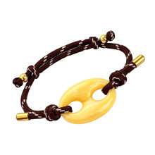 Stijlvolle Retro Dieren Neusarmband Trendy Modieuze-Donkerbruin