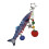 Articulated Artificial Fish Keychain Vibrant Color Great-Blue 1