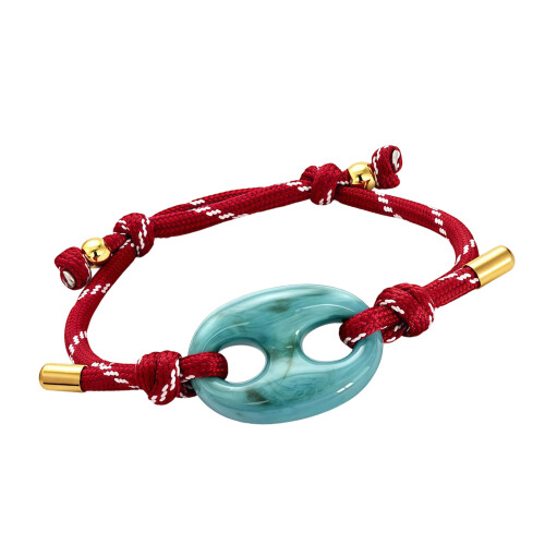 Stijlvolle Retro Dieren Neusarmband Trendy Modieuze-Rood