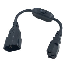 Robustes 10 A 250 V C14-Stecker auf-0,3 Meter