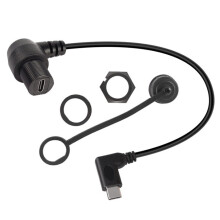 Reliable TypeC Data Link Cable 30cm For Seamlessly-side bend