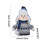 Christmas snowman decoration blue fabric doll 2
