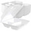 White foam takeout container three compartment 8x8x3 inch 2