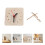 Beige Klokplaat DIY Kit Voor Creatieve Klokkunst 6