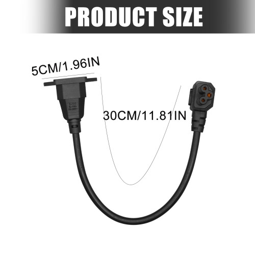 0.3Meter C14 Input To C5 Output Power Cord With Reinforced 2