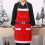 Kerstschort van flanel voor dames (1 stuk) 8