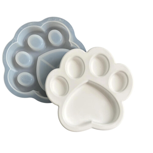 Creative Heart/Cats Paw Shape Silicone Mold for Resin Soap-2