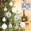 Christmas Balls Shatterproof Silver White Glitter 44 pcs 2