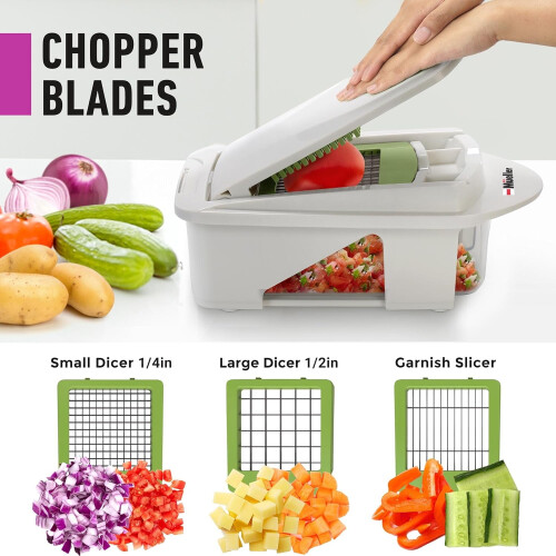 Pro-Series mandoline slicer 12-blade with container 2