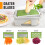 Pro-Series mandoline slicer 12-blade with container 4