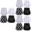 12Pièces Bavoirs Bébé Assortis Absorbants Confortable 6