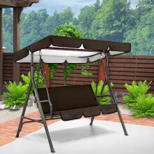 Wasserdichte Schaukelüberdachung für die Terrasse – Beige