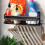 Kitchen sink organizer caddy for sponges, brushes, and wipes 4