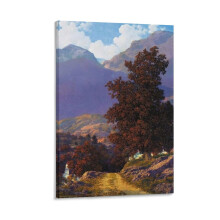 Impression sur toile de Maxfield Parrish sans cadre
