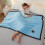 Microfiber All-Season Blanket 100x150cm Blue 1