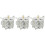 3Pcs Silver Multi-Purpose Seasoning Container with Lid 3