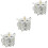 3Pcs Silver Multi-Purpose Seasoning Container with Lid 4