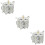 3Pcs Silver Multi-Purpose Seasoning Container with Lid 8