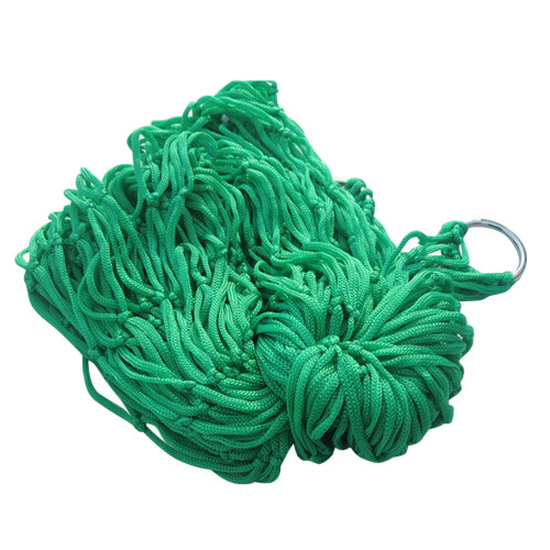 Outdoor nylon hammock for sleeping and camping green