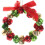 Christmas bells string decor red green gold 1 set 1