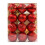 Christmas Tree Ornaments Red Shatterproof Plastic Balls 1