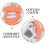 1Paire Chaussures Respirantes Coton PP Orange Usage 5