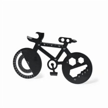 Fietsvormig 16-in-1 multitool van roestvrij staal